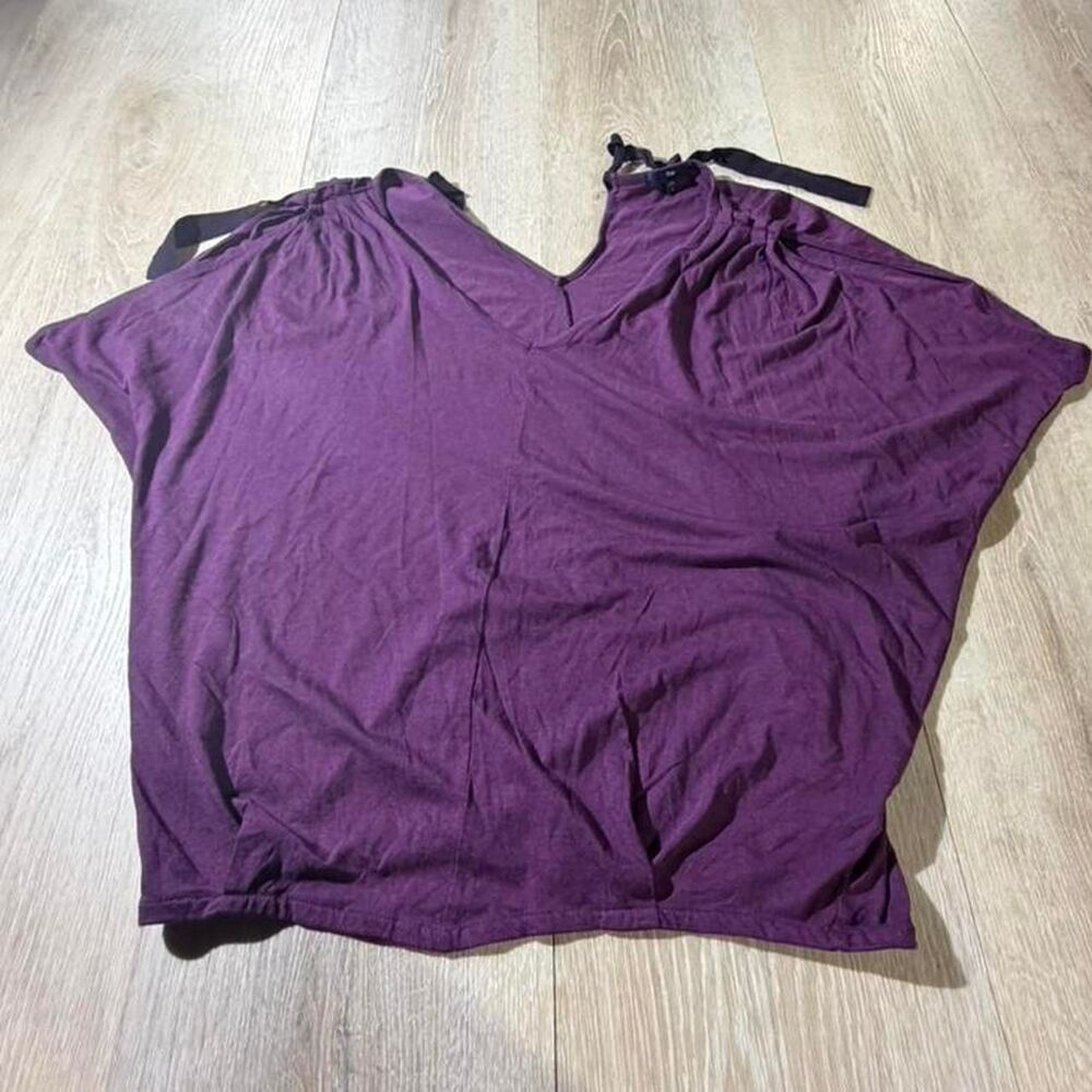 Gap Women's Purple and Burgundy Blouse